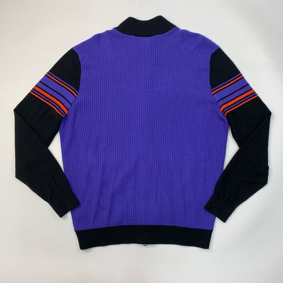 IJP Design Sweater Mens XL Extra Large Ribbed Full Zip Wool Acrylic Blend *READ - Picture 3 of 16